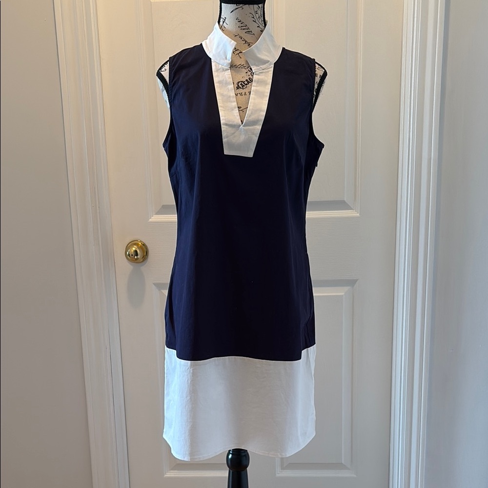 Sail to Sable Navy and White Mini Dress